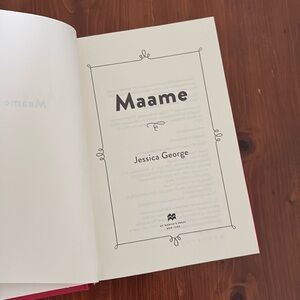 Hardback copy of Maame by Jessica George